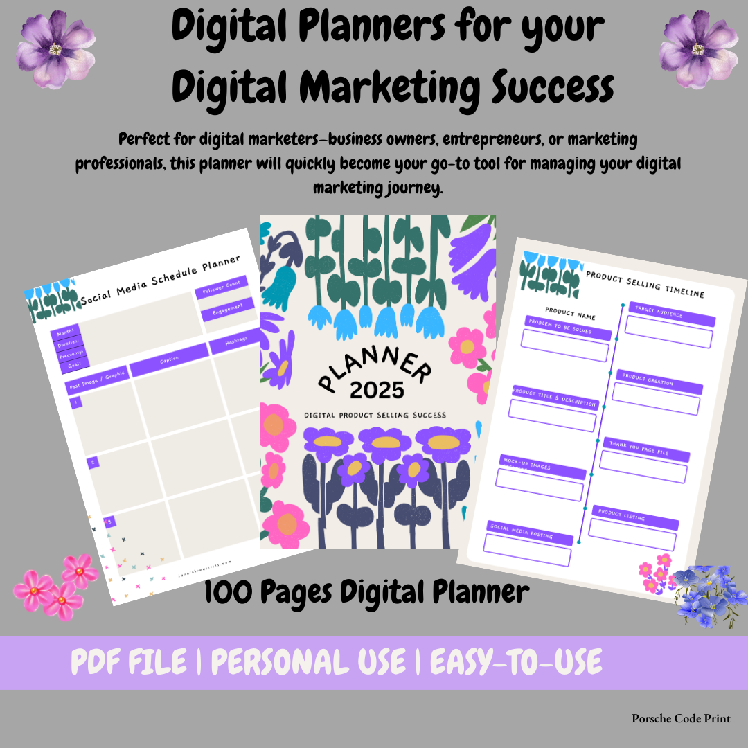 Digital Planners for Your Digital Marketing Success